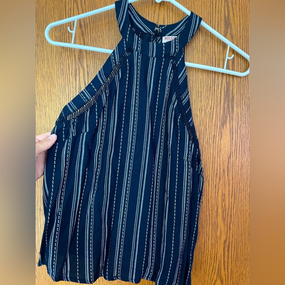 ~ mossimo supply co ~ high neck striped tank top